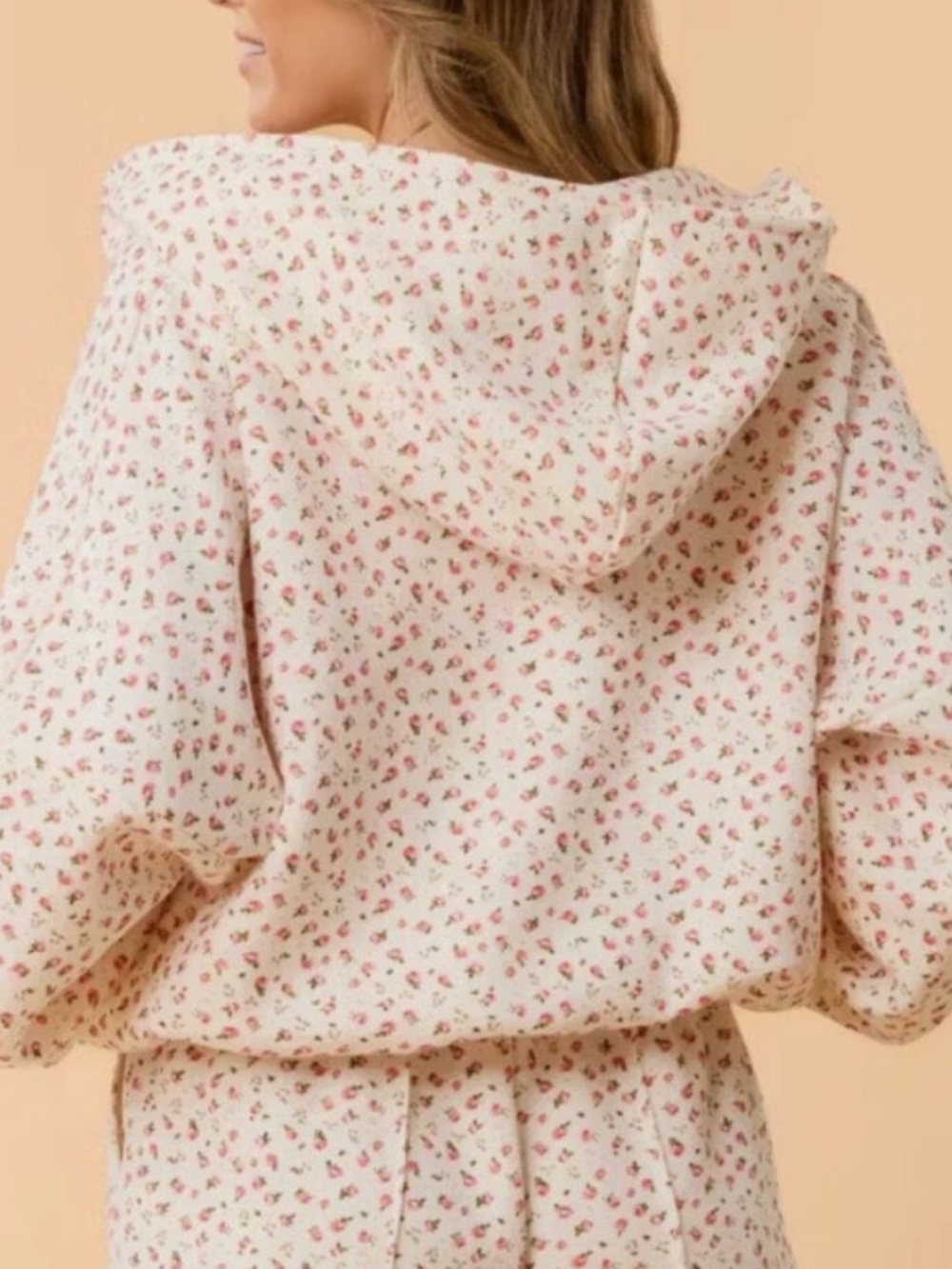 Blogilates Floral Zip Hoodie - Pink Floral - Picture 3 of 6